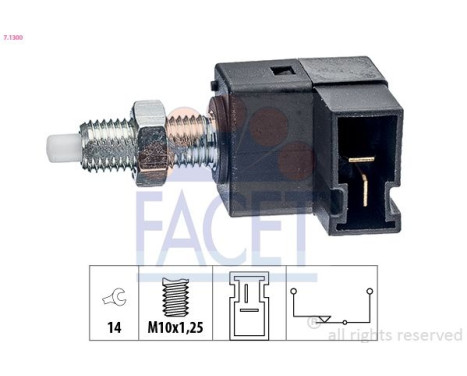 Brake Light Switch Made in Italy - OE Equivalent 7.1300 Facet