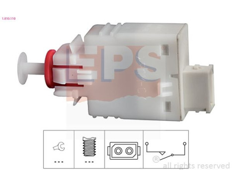 Switch, clutch control (cruise control) Made in Italy - OE Equivalent 1.810.110 EPS Facet