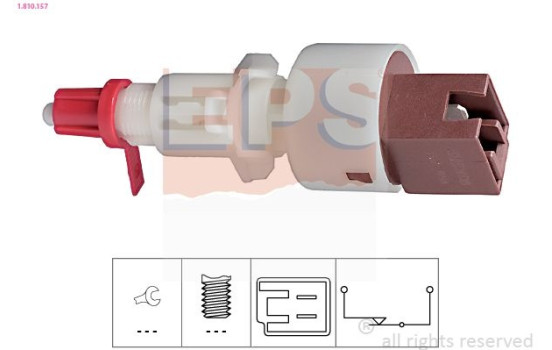 Switch, clutch control (cruise control) Made in Italy - OE Equivalent 1.810.157 EPS Facet