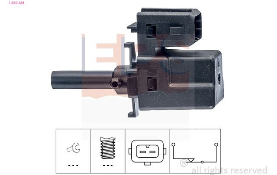 Switch, clutch control (cruise control) Made in Italy - OE Equivalent 1.810.188 EPS Facet