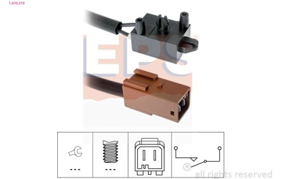 Switch, clutch control (cruise control) Made in Italy - OE Equivalent 1810219 EPS Facet