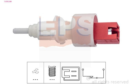 Switch, clutch control (cruise control) Made in Italy - OE Equivalent 1810248 EPS Facet