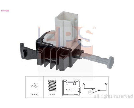 Switch, clutch control (cruise control) Made in Italy - OE Equivalent 1810266 EPS Facet