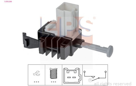 Switch, clutch control (cruise control) Made in Italy - OE Equivalent 1810266 EPS Facet