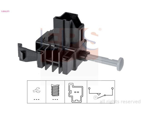 Switch, clutch control (cruise control) Made in Italy - OE Equivalent 1810271 EPS Facet