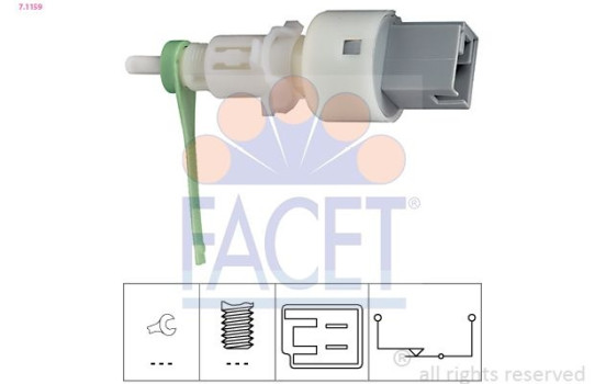 Switch, clutch control (cruise control) Made in Italy - OE Equivalent