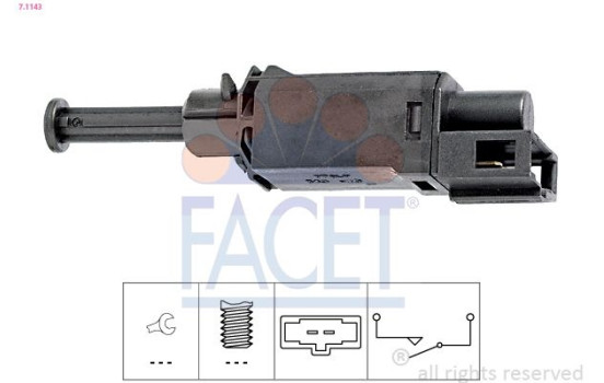 Switch, clutch control (cruise control) Made in Italy - OE Equivalent