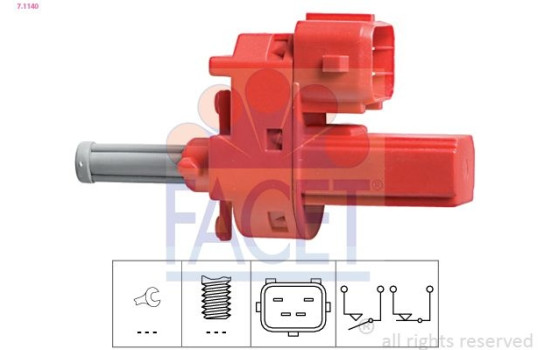 Switch, clutch control (cruise control) Made in Italy - OE Equivalent