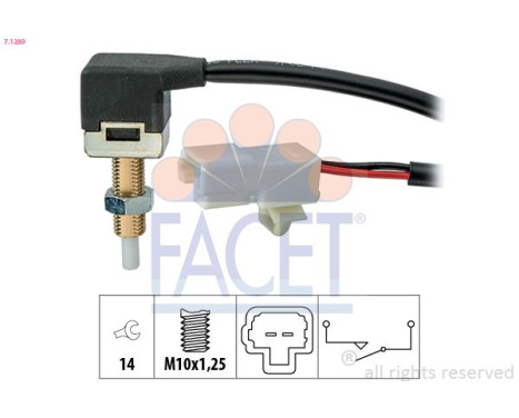 Switch, clutch control (cruise control) Made in Italy - OE Equivalent