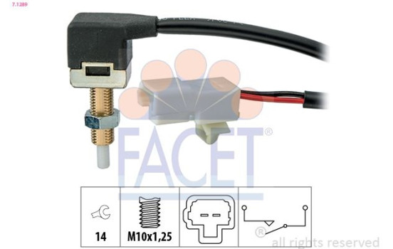 Switch, clutch control (cruise control) Made in Italy - OE Equivalent