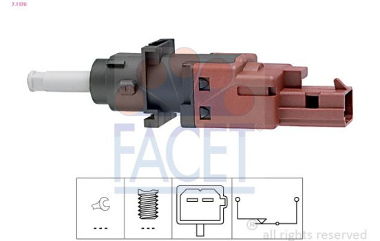 Switch, clutch control (cruise control) Made in Italy - OE Equivalent