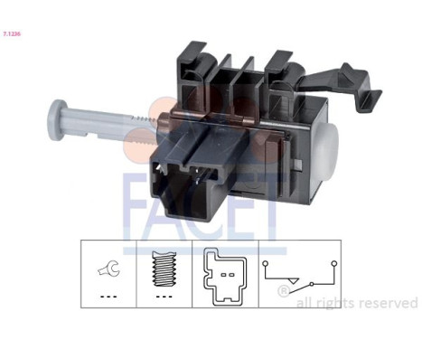 Switch, clutch control (cruise control) Made in Italy - OE Equivalent