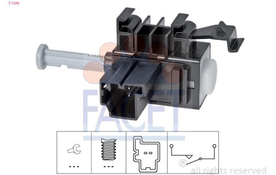 Switch, clutch control (cruise control) Made in Italy - OE Equivalent