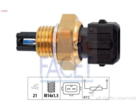 Sensor, intake air temperature Made in Italy - OE Equivalent 10.4015 Facet