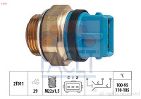 Temperature Switch, radiator fan Made in Italy - OE Equivalent 7.5672 Facet