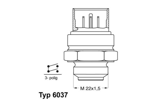 Temperature Switch, radiator fan