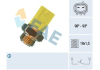 Temperature switch, radiator fan