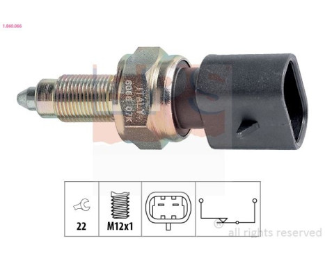 Switch, reverse light Made in Italy - OE Equivalent 1.860.066 EPS Facet