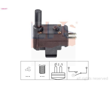 Switch, reverse light Made in Italy - OE Equivalent 1.860.077 EPS Facet