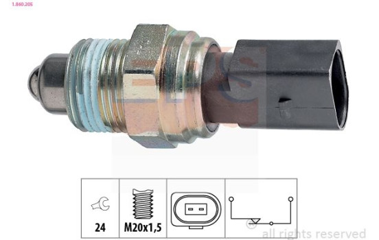 Switch, reverse light Made in Italy - OE Equivalent 1.860.205 EPS Facet