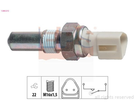 Switch, reverse light Made in Italy - OE Equivalent 1.860.212 EPS Facet