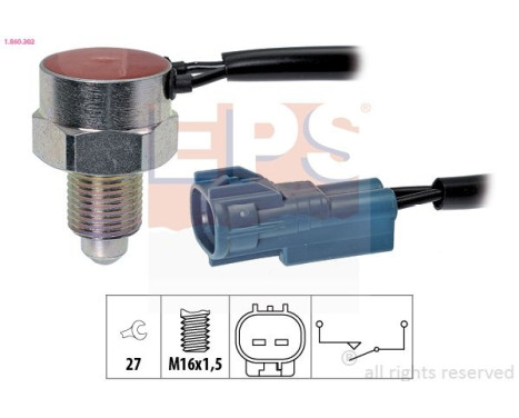 Switch, reverse light Made in Italy - OE Equivalent 1.860.302 EPS Facet