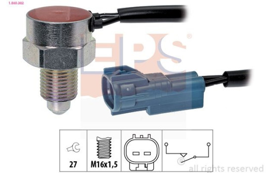 Switch, reverse light Made in Italy - OE Equivalent 1.860.302 EPS Facet