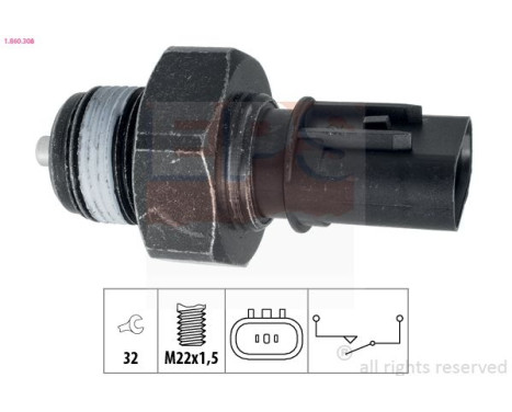Switch, reverse light Made in Italy - OE Equivalent 1860308 EPS Facet