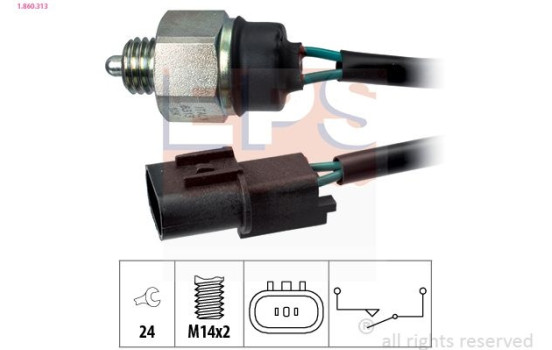 Switch, reverse light Made in Italy - OE Equivalent 1860313 EPS Facet