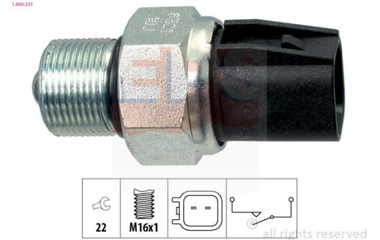 Switch, reverse light Made in Italy - OE Equivalent 1860321 EPS Facet