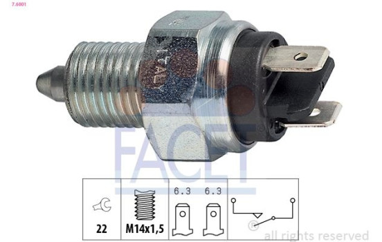 Switch, reverse light Made in Italy - OE Equivalent