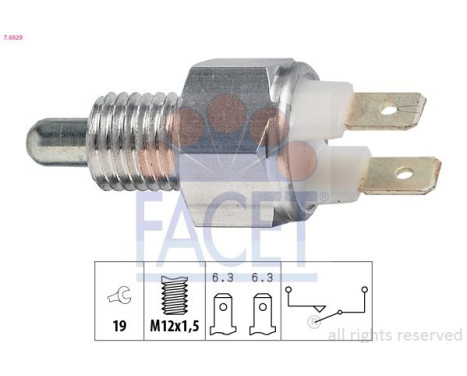 Switch, reverse light Made in Italy - OE Equivalent