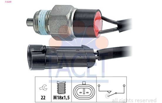 Switch, reverse light Made in Italy - OE Equivalent