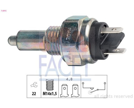 Switch, reverse light Made in Italy - OE Equivalent