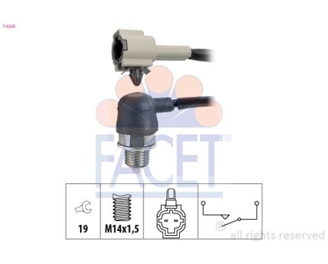Switch, reverse light Made in Italy - OE Equivalent