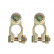 Battery pole clamps set (+) and (-) with bolt, Thumbnail 4