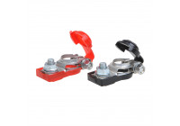 Battery terminals set (+) and (-) with plastic protection red / black