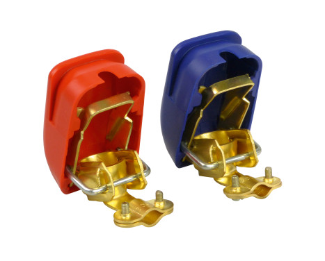 Battery pole clamp set quick release