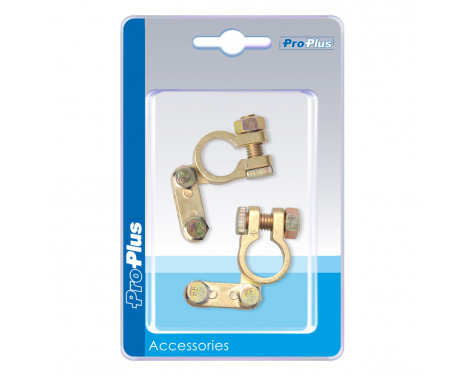Battery terminals set (+) and (-) in blister, Image 2