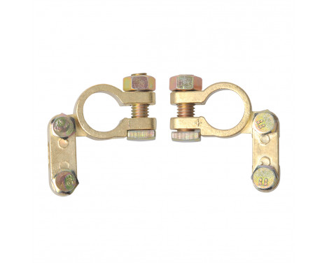 Battery terminals set (+) and (-) in blister
