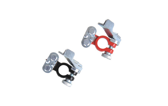 Battery terminals set (+) and (-) with quick release red / black, Image 3