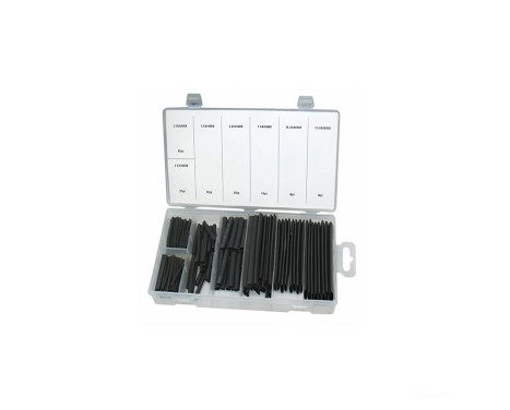 Assortment Heat Shrink Tubing Black 127 Pieces, Image 2