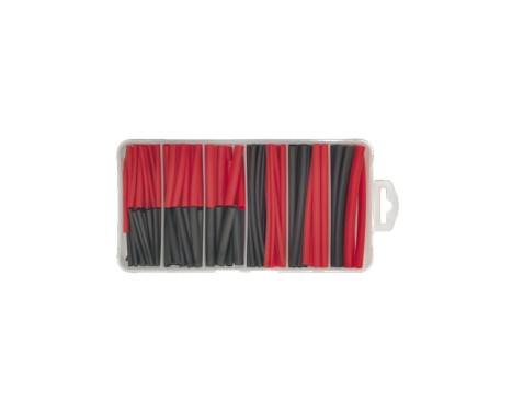 Assortment Heat Shrink Tubing Black/Red 127 Pieces, Image 2