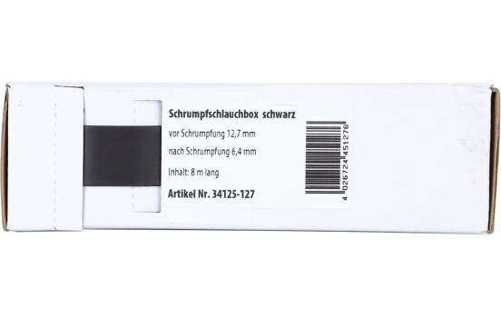 Heat Shrink Tubing Black Ø 12.7 mm / Length 3 meters