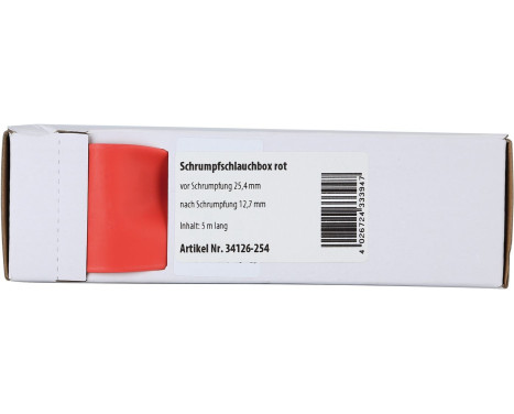 Heat Shrink Tubing Red Ø 25.4 mm / Length 5 meters