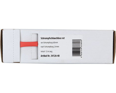 Heat Shrink Tubing Red Ø 4.8 mm / Length 12 meters