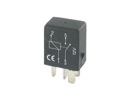 Relay 12V 25A 4 pole on / off mini