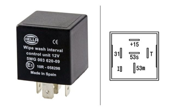 Relay, wipe-/wash interval