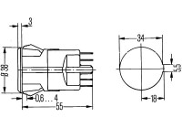 Hazard Light Switch 6HF 002 372-041 Hella