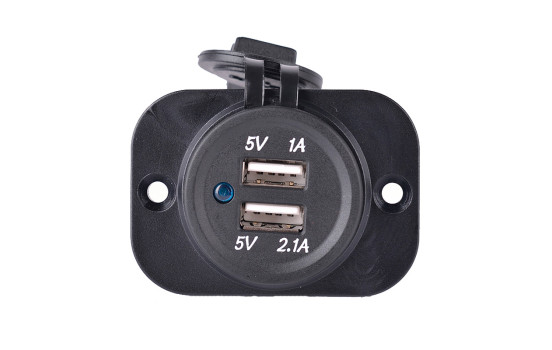 Built-in USB Adapter 2xUSB 5V-2,1A&1A/Input 12V-24V, Image 2